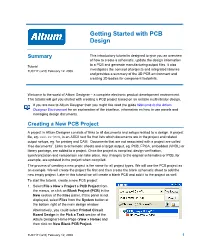 Getting Started with PCB Design