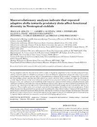 Macroevolutionary Analyses Indicate That Repeated Adaptive Shifts Towards Predatory Diets Affect Functional