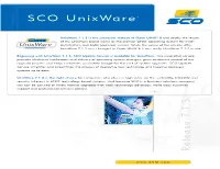 SCO Unixware®