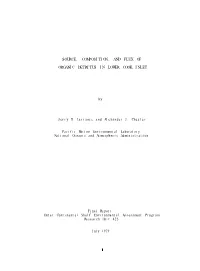 Source, Composition, and Flux of Organic Detritus In