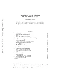 The Quillen Model Category of Topological Spaces 3