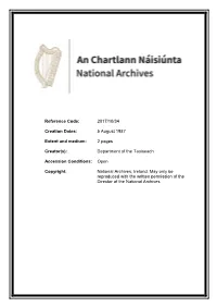 2017/10/34 5 August 1987 2 Pages Department of the Taoiseach A