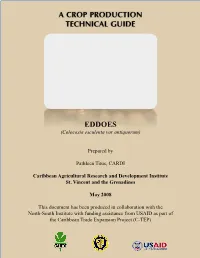 A Crop Production Technical Guide Eddoes