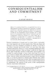 Consequentialism and Commitment