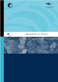 Doj Annual Report 2001/02