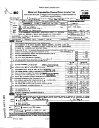 Form 990 Return of Organization Exempt from Incometax