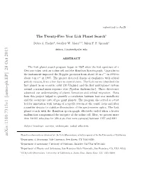 The Twenty-Five Year Lick Planet Search1