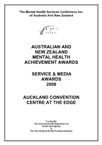 2008 Award Booklet