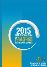 2015 Size Estimation of Key Affected Populations in the Philippines