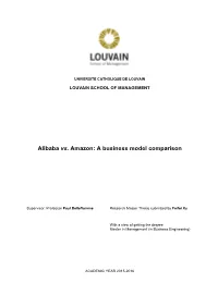 Alibaba Vs. Amazon: a Business Model Comparison