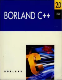 BORLAND Bar/Ana C++ Version 2.0