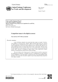 Competition Issues in the Digital Economy