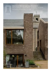 Design in the Historic Environment: Promoting a Contextual Approach to New Housing in Historic Places