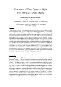 Evanescent Wave Dynamic Light Scattering of Turbid Media