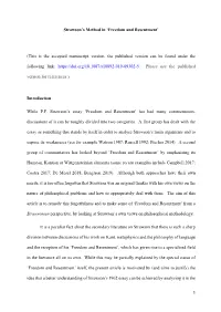 Strawson's Method In