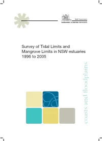 Survey of Tidal Limits and Mangrove Limits in NSW Estuaries 1996 to 2005