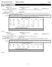 FFY 2019 Interstate TIP Highway & Bridge Draft