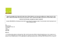 Walshaw Moor Withdrawal and Modification of Consent