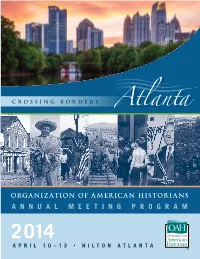 2014 OAH Annual Meeting Program