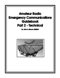 Amateur Radio Emergency Communications Guidebook Part 2 - Technical