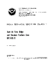 Juan De Fuca Ridge and Sovanco Fracture Zone RP-5-OC-71