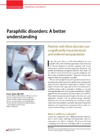 Paraphilic Disorders