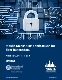 SAVER MSR Mobile Messaging Apps Formatted-COD-Security