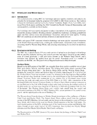 Chapter 4.8 Hydrology and Water Quality