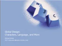 Consonant Characters and Inherent Vowels