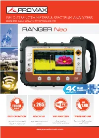 Field Strength Meter and Spectrum Analyzer