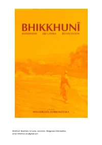 Małgorzata Dobrowolska, Email: Bhikkhuni.Doc@Gmail.Com