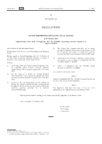 Of Regulation (EC) No 765/2006 Concerning Restrictive Measures in Respect of Belarus