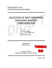 Selection of Idot Preferred Inaugural Airport Configuration