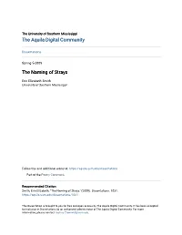 The Naming of Strays