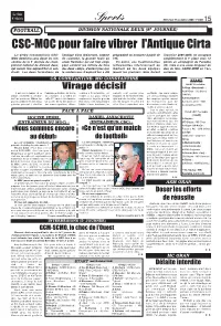 CSC-MOC Pour Faire Vibrer L'antique Cirta
