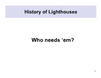 History of Lighthouses Powerpoint
