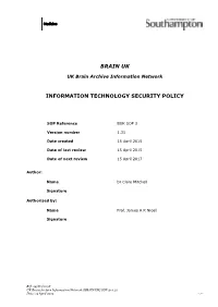 Information Technology Security Policy