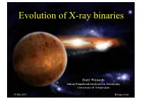 Lecture 3 Evolution of X-Ray Binaries.Pptx