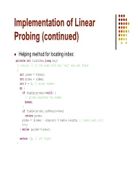 Double Hashing