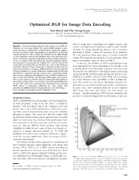 Optimized RGB for Image Data Encoding