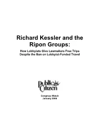 Richard Kessler and the Ripon Groups