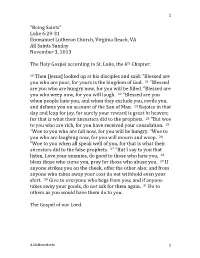 Sermon Notes
