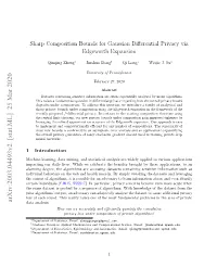 Sharp Composition Bounds for Gaussian Differential Privacy Via