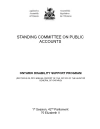 Standing Committee on Public Accounts