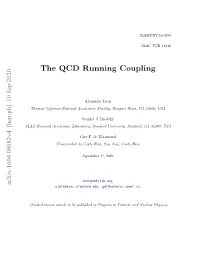 The QCD Running Coupling