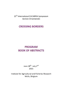 Crossing Borders Program Book of Abstracts