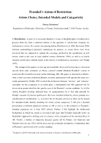 Fraenkel's Axiom of Restriction: Axiom Choice, Intended Models And