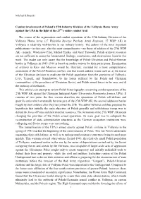 Michał Klimecki Combat Involvement of Poland's 27Th Infantry Division Of