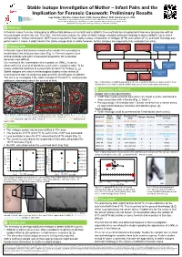 Stable Isotope Investigation of Mother