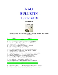 Bulletin 180601 (PDF Edition)